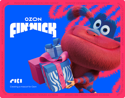 Ozon. Mascot Design 3d animation branding cartoon character design finnick graphic design illustration logo mascot ozon riki typography vector