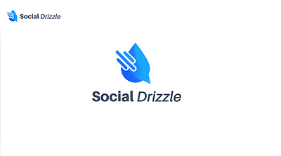 SocialDrizzle - Social Media App branding design graphic design illustration logo logo design photoshop portfolio vector