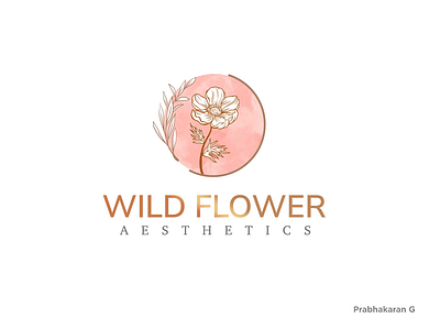Wild Flower - Beauty Parlour branding design illustration logo logo design photoshop portfolio vector