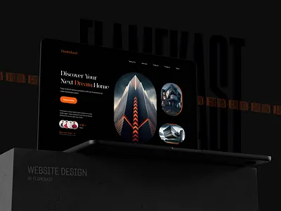 Real Estate Website Design | Landing Page UI agent apartment design flamekast graphic design homepage landing page landingpage property real estate real estate agency realtor rental residence ui ui design uiux web webdesign website