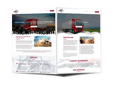 Logistics Dispatch Website design dispatch graphic design logistics ux website wordpress