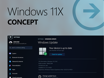 Windows 11X Settings App Concept design fluent design graphic design metro ui microsoft design language ui windows zune ui