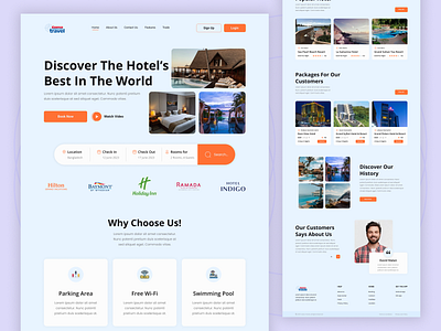 Hotel Booking Landing Page accomodation boooking design dribbble2023 holiday home page homestay hotel landing page luxury minimal reservation resort room booking traveling ui ux website website design