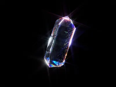 shiny 3D procedural crystal 3d c4d crystal redshift