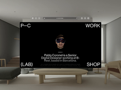 Vision Pro | Portfolio Update animation apple black design minimal mockup portfolio ui vision os vision pro website