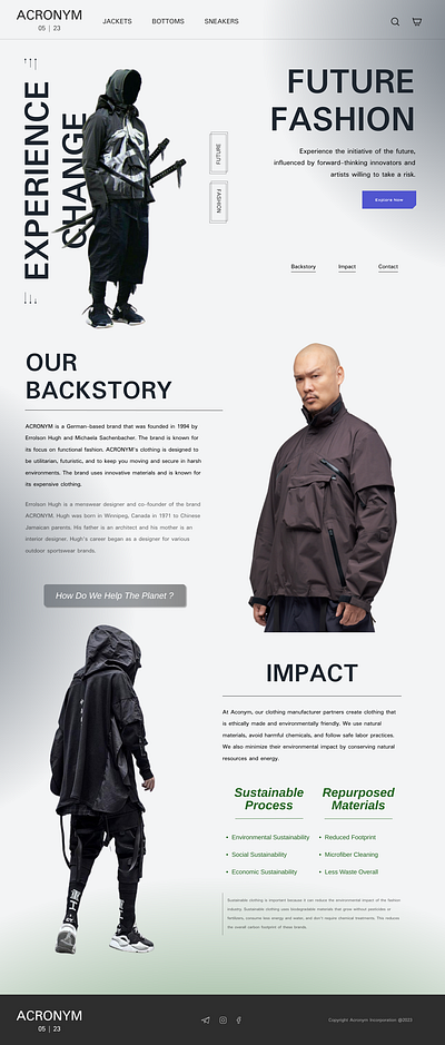 Fashion Website Design branding ui ux web design