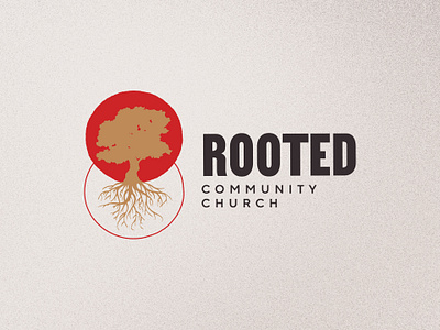 Rooted Full Lockup branding design graphic design logo
