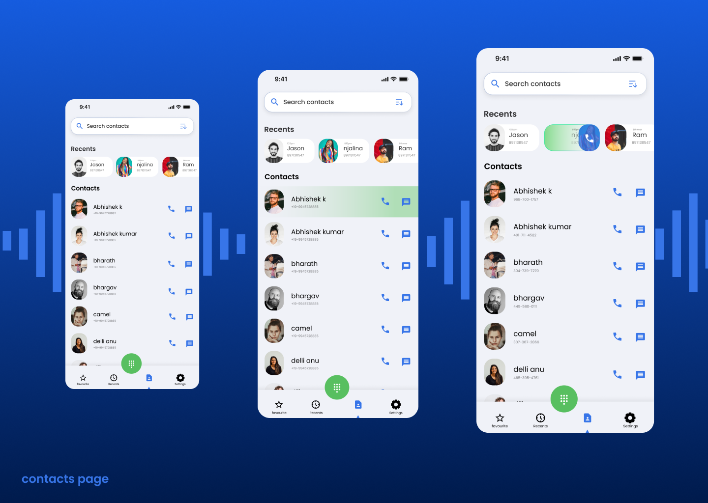 Contact page UI Design by Sanjay Kumar k on Dribbble