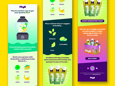 Smoothie Drink Newsletter Design beverage email graphic design