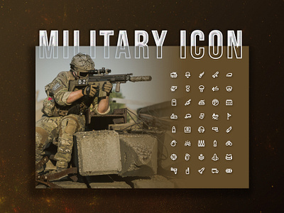 Military Icon Set Design design graphic design icon illustration military vector