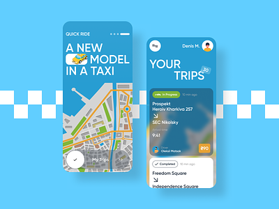 Taxi of the modern city 3d app city design ios mobile mobile app online service taxi tech ui urban ux vector web