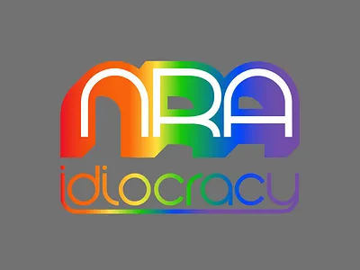 Rainbow Washing affinity amateur design nra pride satire typography
