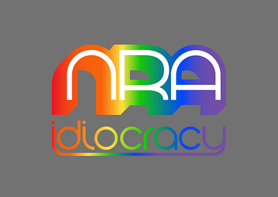 Rainbow Washing affinity amateur design nra pride satire typography