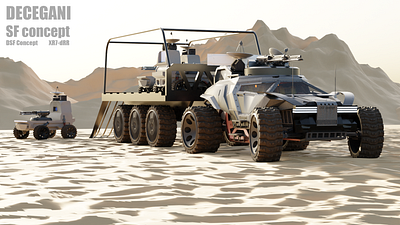 Sci-fi Military Vehicle / 3D artwork designed in Blender 3d 3d modeling blender car concept design games military military vehicle offroad scifi vehicle