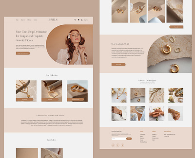 Jewels | Website Design accessories design figma jewelry jewelry store landing landing page online store store ui ux web web design