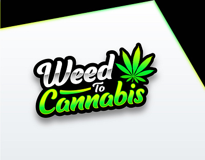 LUXURY MODERN CANNABIS WEED CBD LOGO DESIGN logo mylar bag design