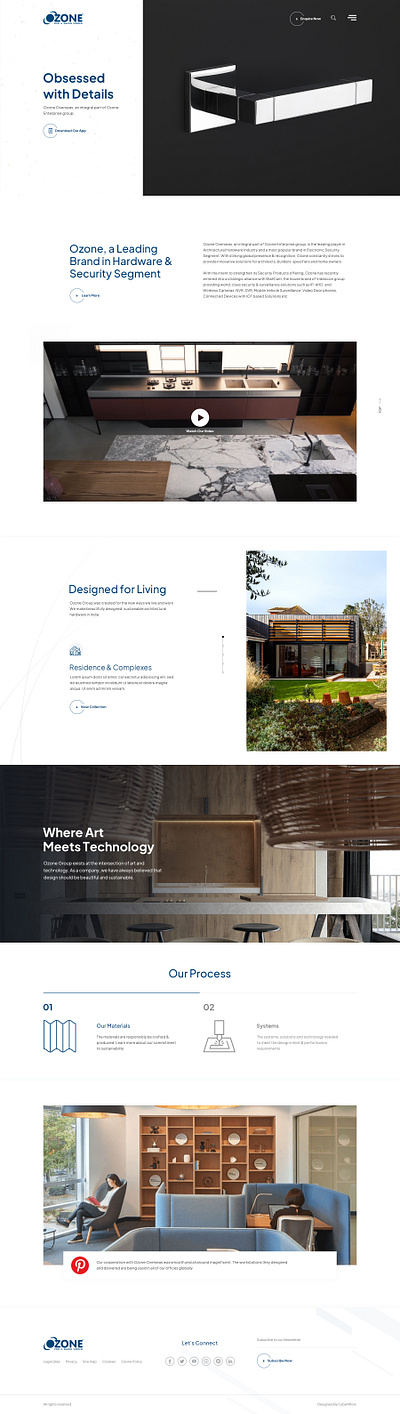 Home Security & Hardware branding decor design homepage house illustration logo ui website websitedesign