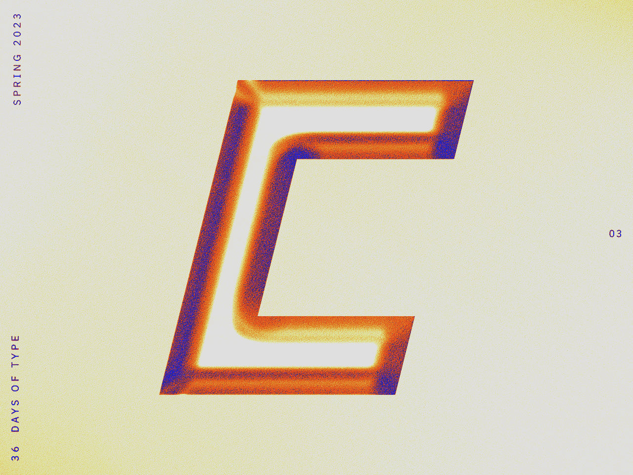 03 • C • 36 Days of Type *Spring* 36daysoftype design graphic art letter motion photoshop type typography