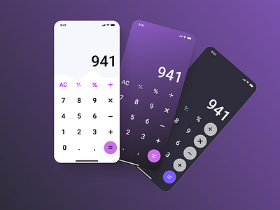 Calculater app calculater dailyui design mihirsongara mobile ui