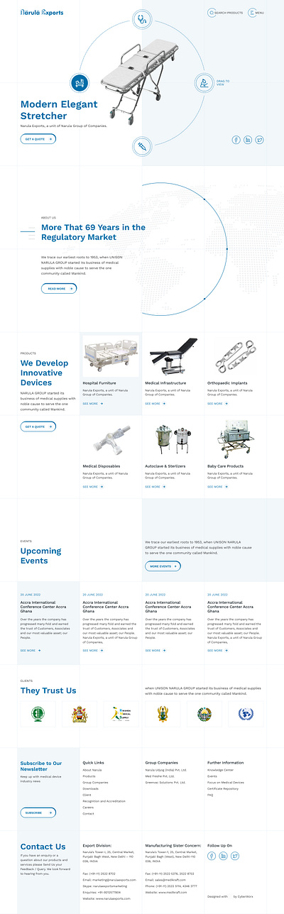 Medical Equipment website branding design healtcare health health equipment homepage hospital logo medical medical equipment ui website websitedesign