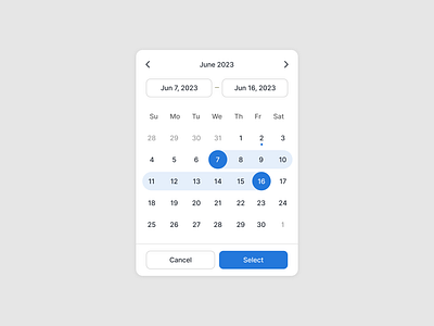Date Picker app app design blue calendar date picker drag minimal modern selection ui ux web design
