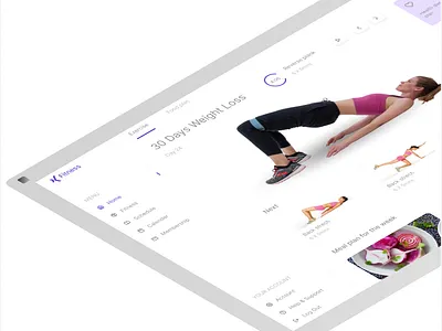 Fitness dashboard design 3d dashboard design design fitness ui ux website design