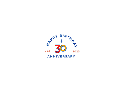 📌 30th company birthday anniversary branding design identity logo