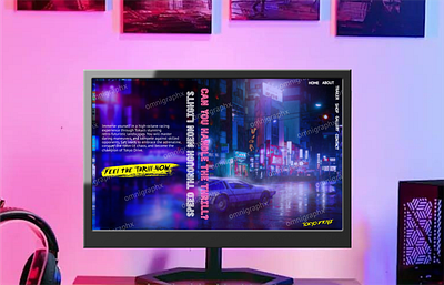 Tokyo Drive 80s anime cyberpunk funky game gaming graphic design hero page holographic landing page neon nft nightstyle pink purple retro synthwave tokyo ui ux
