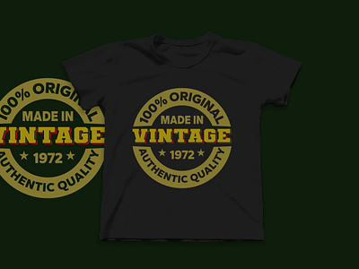 Vintage T-shirt Design branding design graphic design illustration modern t shirt modern vintage modern vintage design t shirt design vintage vintage design vintage t shirt design