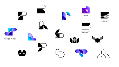 Micro logo collection 2d branding design figma gradiant graphic design illustration logo logo design vector