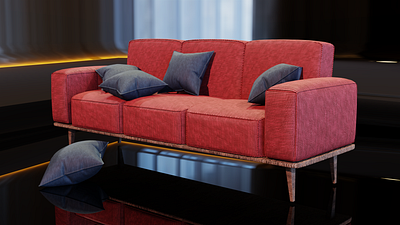 Sofa 3d 3dmodelling blender couch furniture home decor interior interior design product modelling render sofa