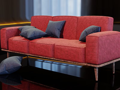Sofa 3d 3dmodelling blender couch furniture home decor interior interior design product modelling render sofa