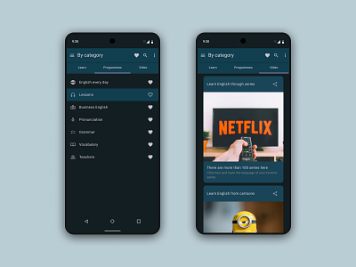 Android App UI Screens android app by films design figma illustration learning ui uiux