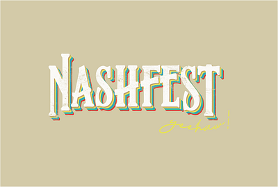 NashFest Music Festival Logo branding event graphic design illustration logo