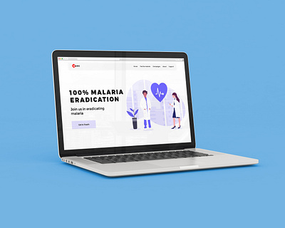 War against malaria campaign- WAMC landing page malaria campaign malaria website ui ui design web design