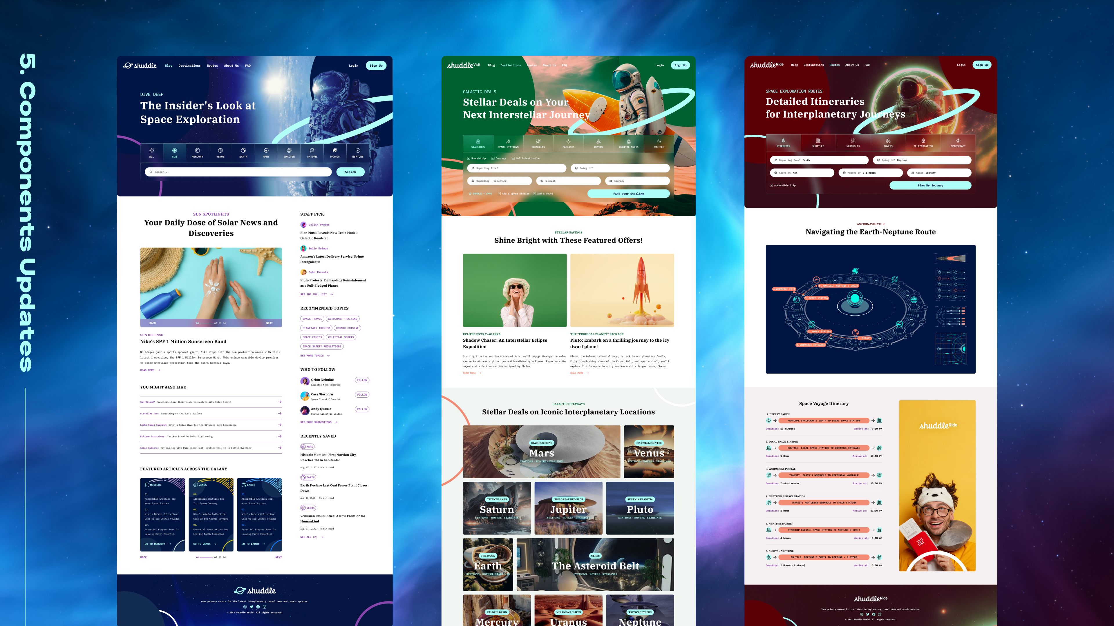 IPTS website pages fully transitioned to Shuddle's rebrand with updated components.