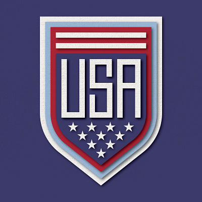 USA badge badge design logo logo design red white blue shield usa