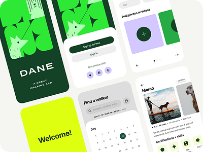 Pet Walking App Case Study app design branding case study pet product design ui ux