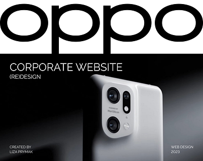 Corporate website OPPO branding corporate website design e commerce graphic design landing landingpage redesign typography ui uxui webdesign website