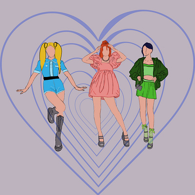 Powerpuff Girls 2022 design digital art graphic design illustration illustrator