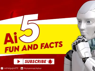 Ai Fun Facts Youtube Thumbnail ai ai fun facts design graphic design youtube thmbnail