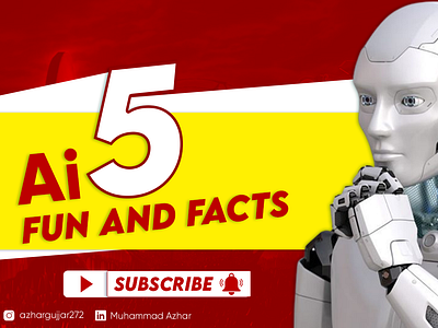 Ai Fun Facts Youtube Thumbnail ai ai fun facts design graphic design youtube thmbnail