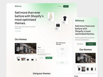 Alliance Landing Page design landing page ui ui design uidesign website