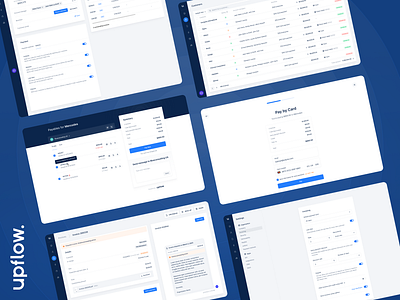 Upflow - App overview design system figma library product design ui ux