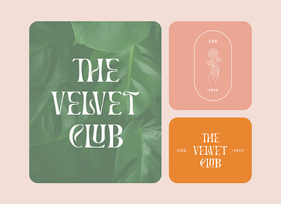 The Velvet Club Branding club hobby houseplants the velvet club