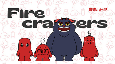 Firecrackers graphic design vector