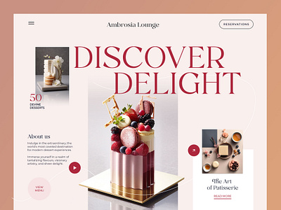 Ambrosia Lounge Website branding design graphic design website