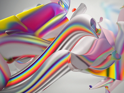 A splashful summer colorful colors gradient illustration rainbow splash vibrant