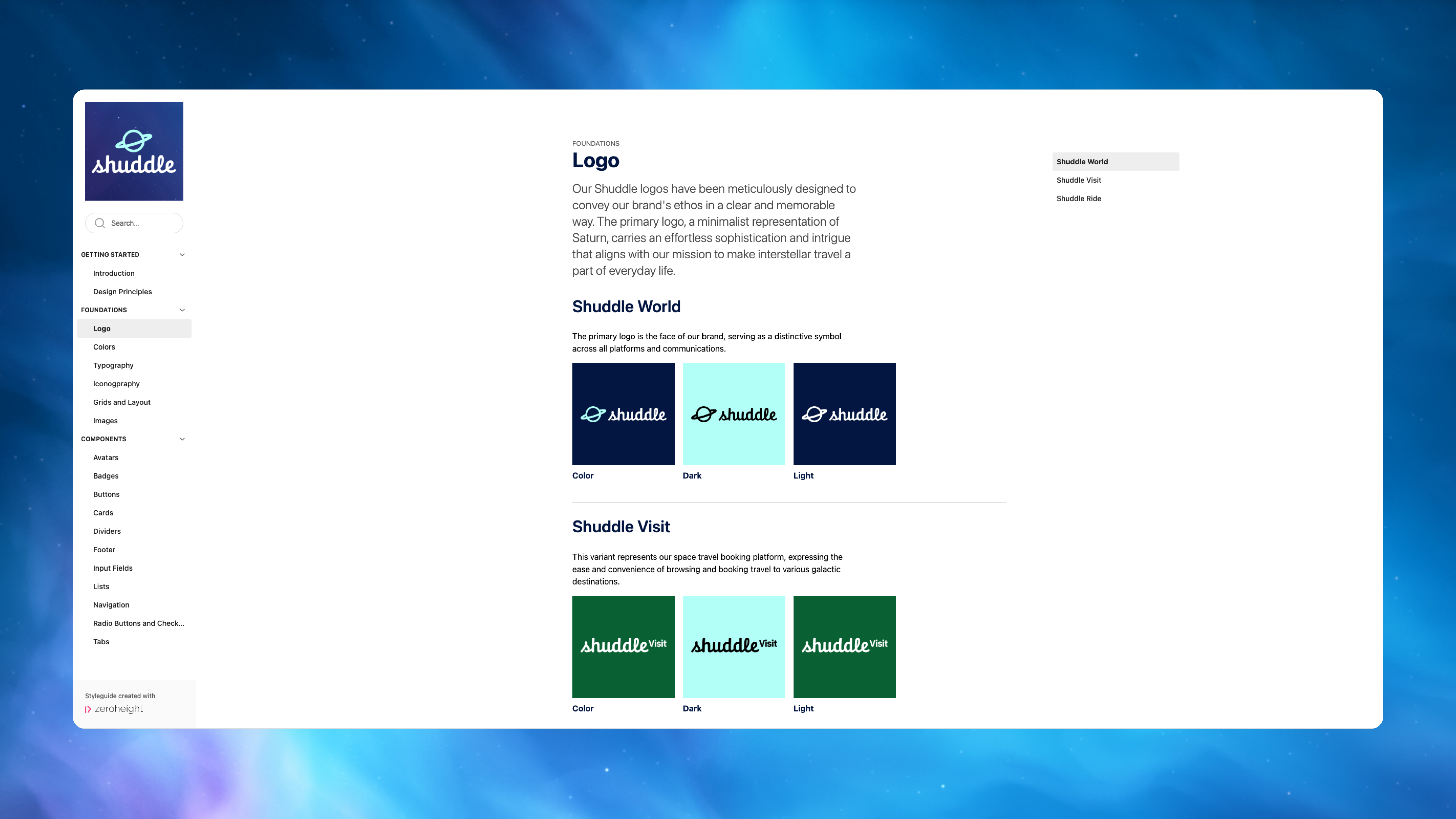 Shuddle's Reference Site: Logo Page