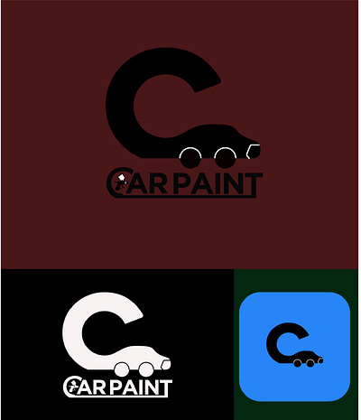 Car paint: logo design bebriden best brand identity best logo brand identity branding design emblem logo graphic design lattermark logo logo logo design minimalist simple logo typrography logo wordmark logo